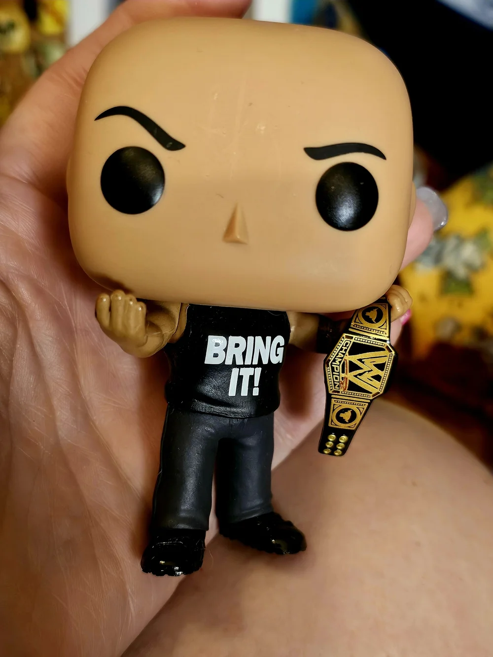 Funko PopWWE The Rock w/ Championship Belt Pop! Vinyl Figure